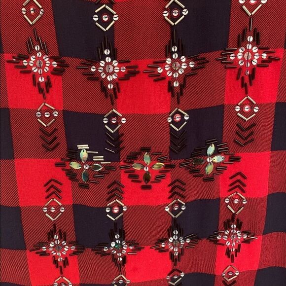 J Crew Short Sleeve Checkered T Shirt, Size XS - Picture 4 of 5